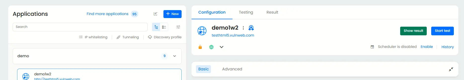 Demo application Demo application