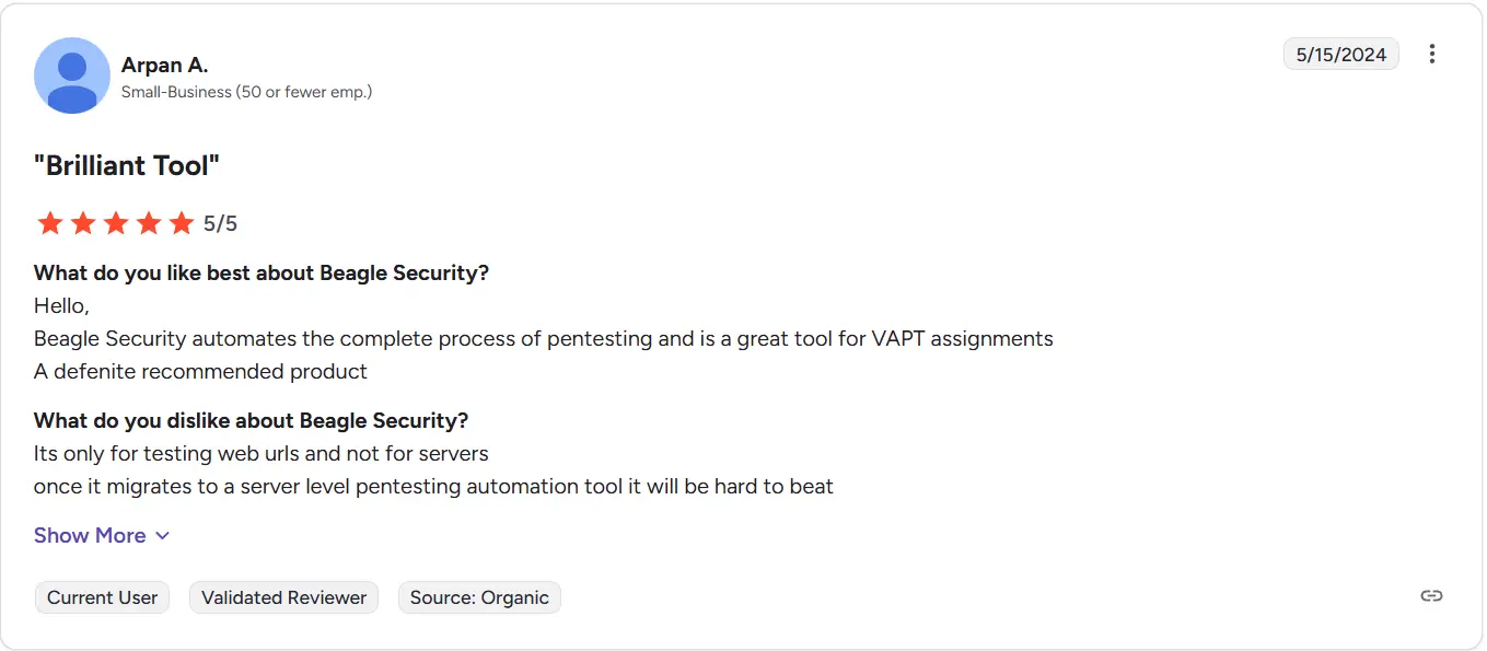 Beagle security review