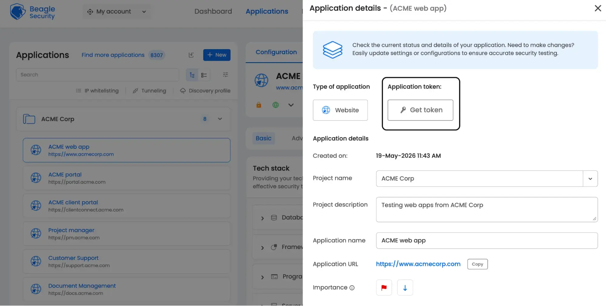 Beagle Security Screenshot