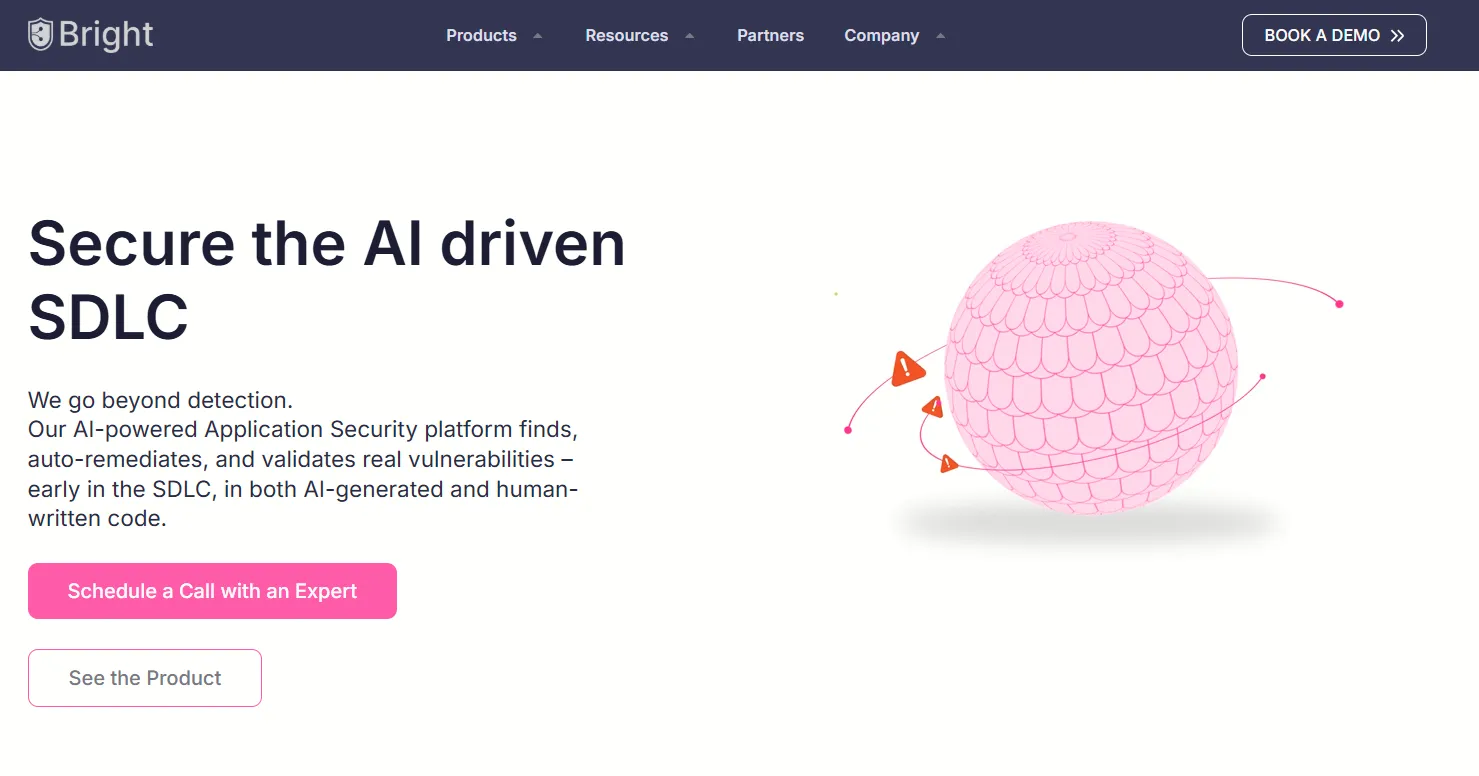 Bright Security dashboard Bright Security dashboard