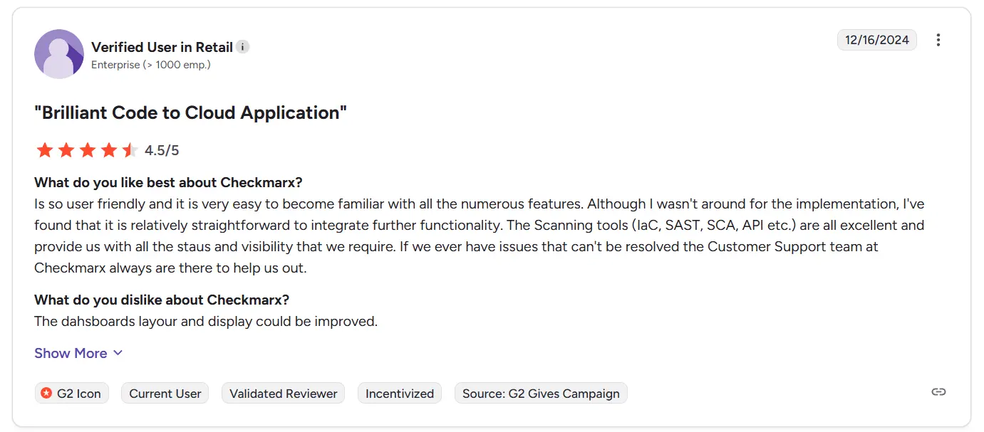 Checkmarx review
