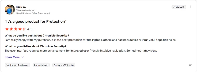 Chronicle SIEM review