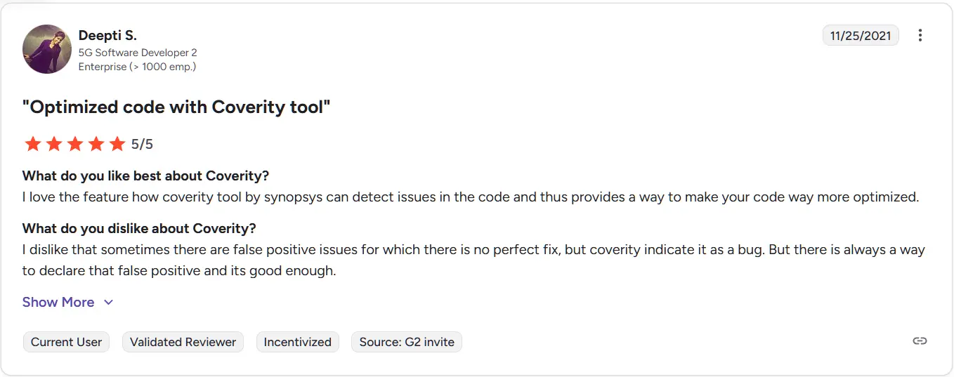 Coverity (SAST) review Coverity (SAST) review