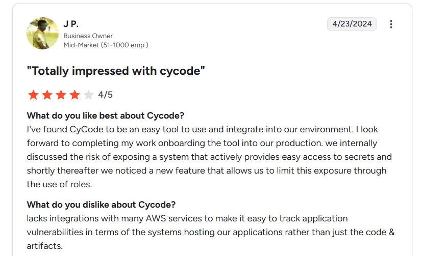 Cycode Review