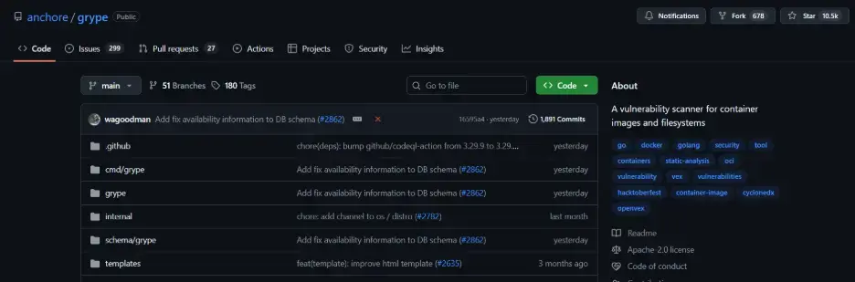 Grype Security Tool