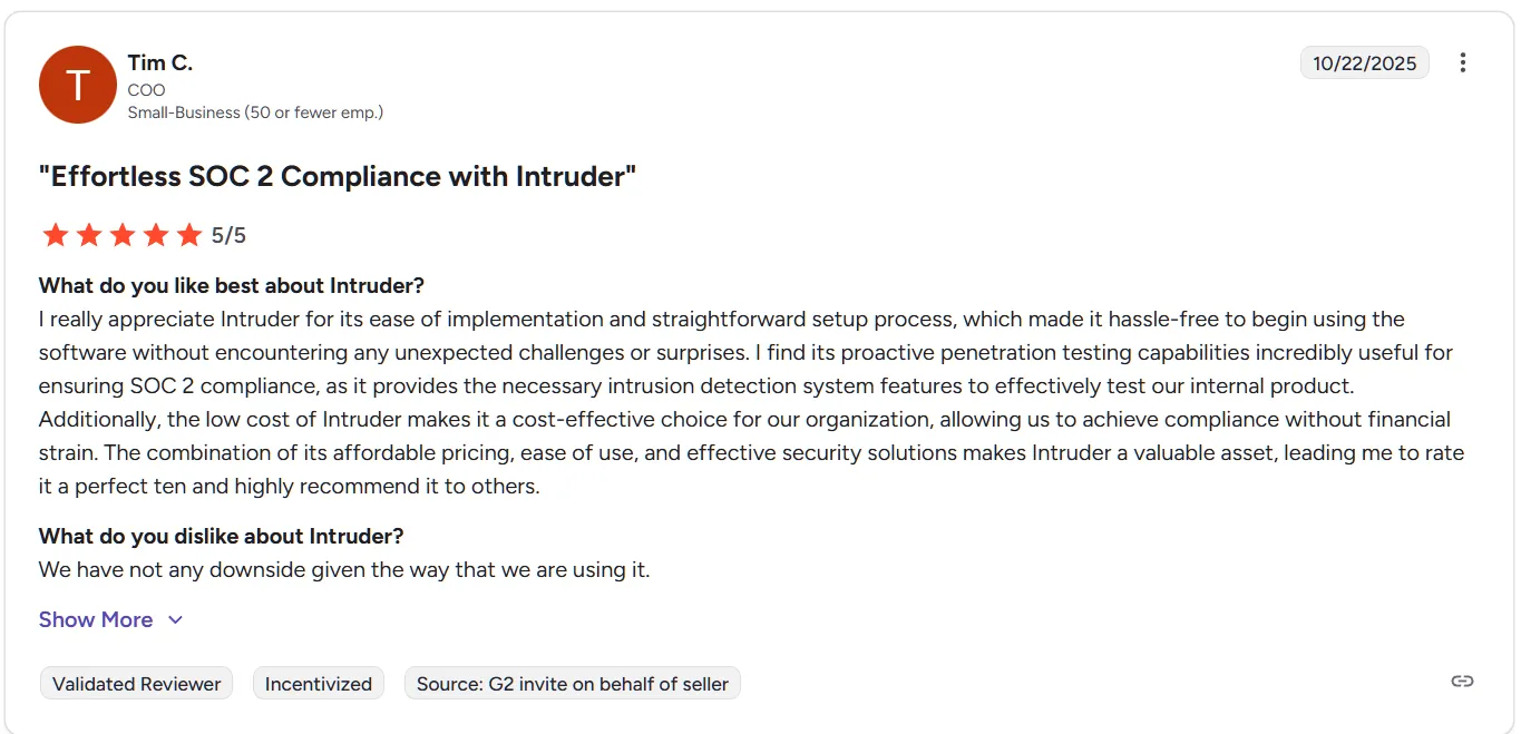 Intruder review Intruder review