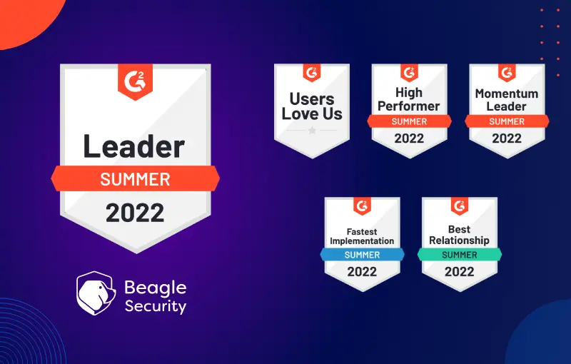 Beagle Security named a Leader in G2 Summer 2022 Reports