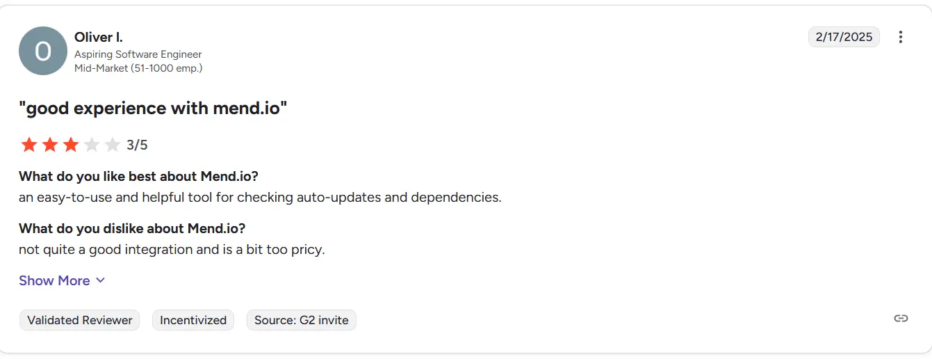 Mend.io review