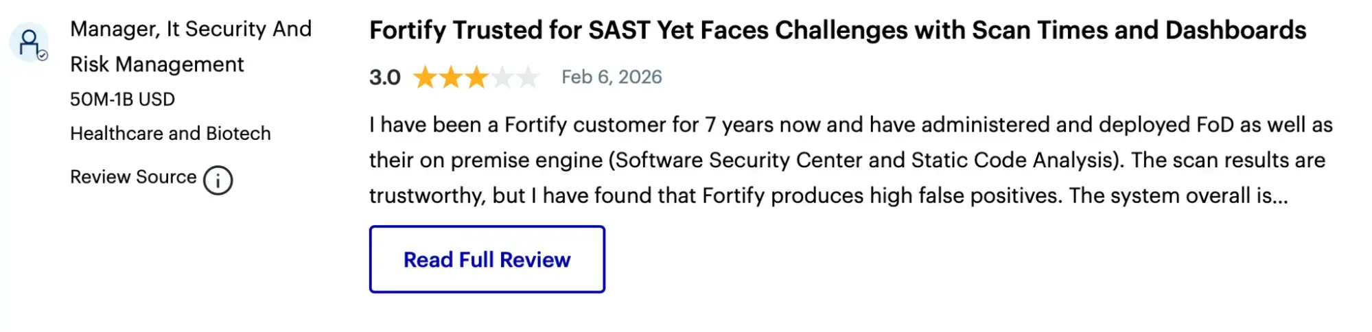 Gartner Rating