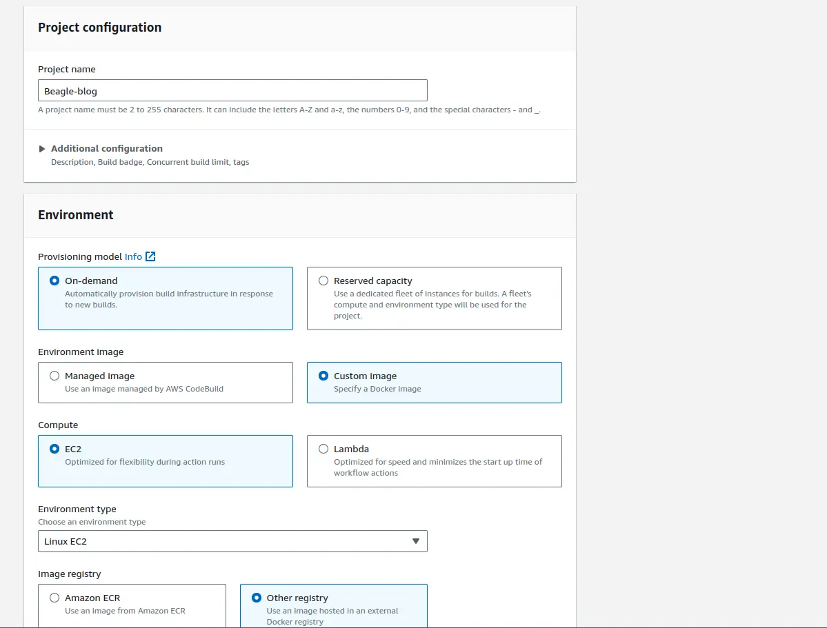 Project configuration