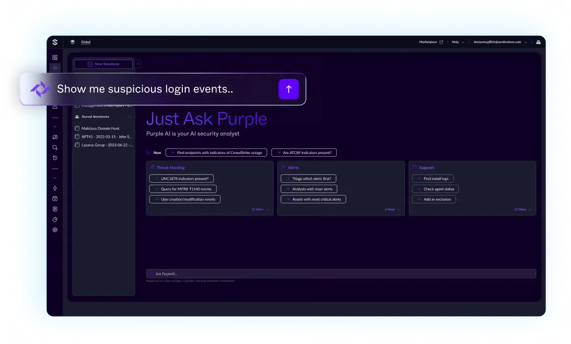 Purple AI by SentinelOne Purple AI by SentinelOne
