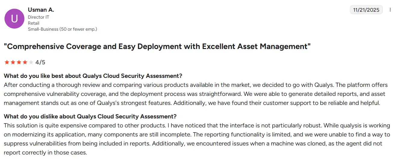 Qualys Screenshot