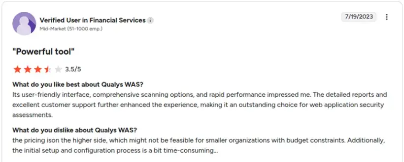 Qualys WAS Review