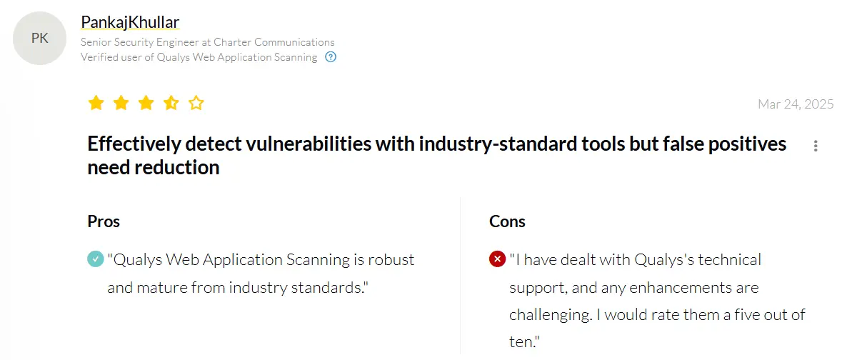 Qualys reviews