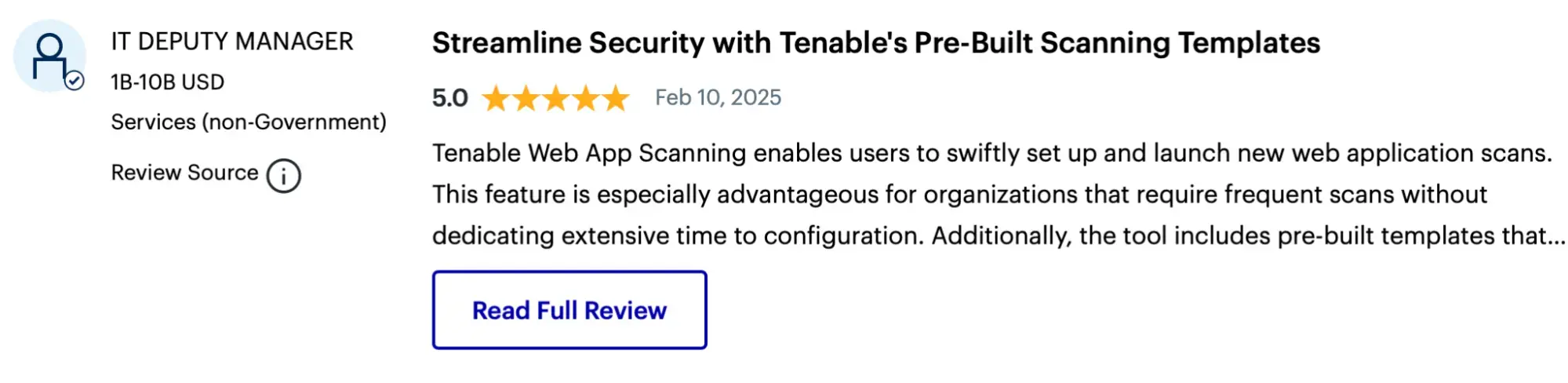 Tenable Review