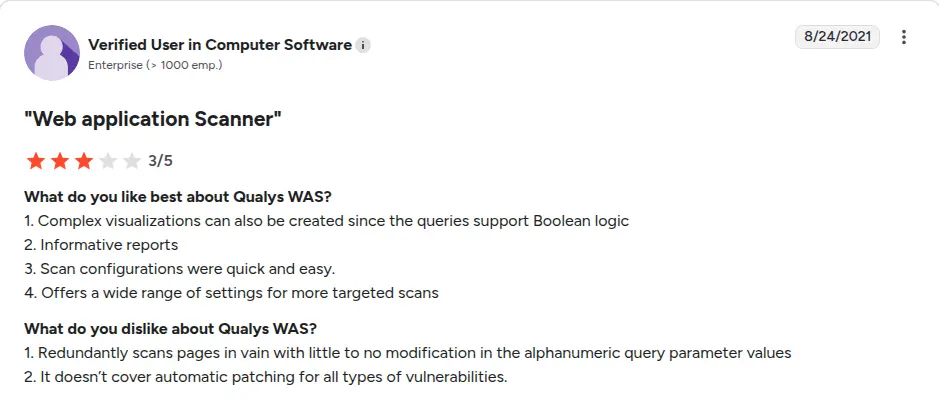 Qualys reviews