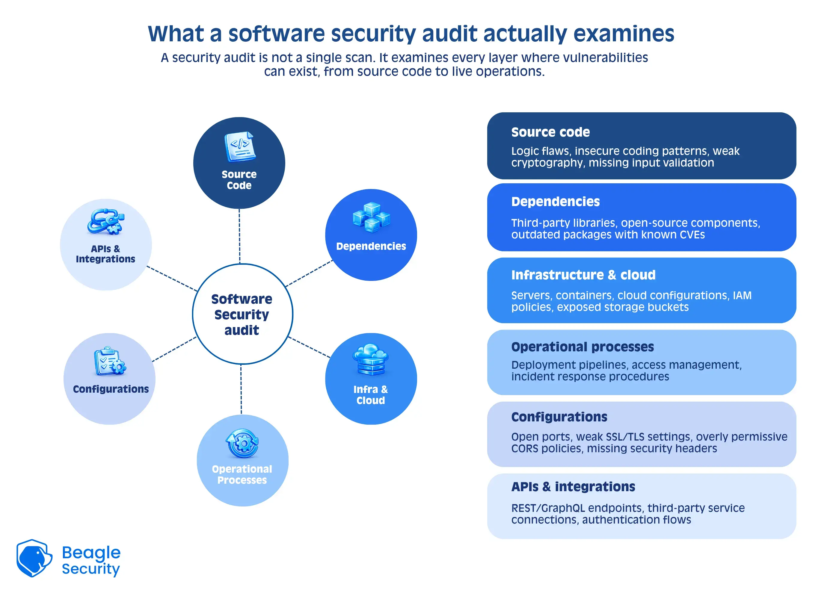 What a software security audit actually examines