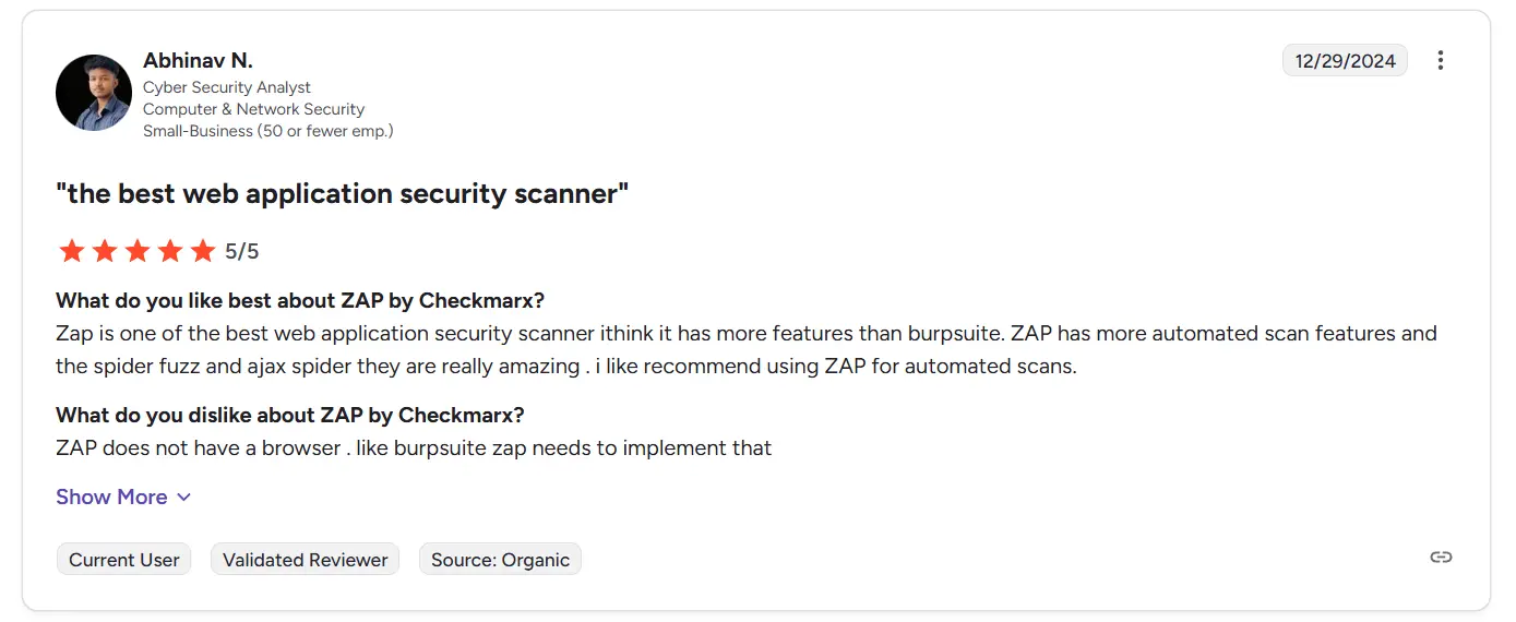 ZAP review