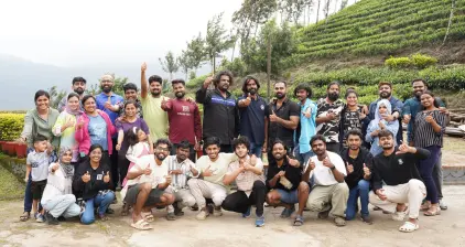 A group picture from team outing to Thenmala