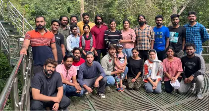 A group picture from team outing to Thenmala