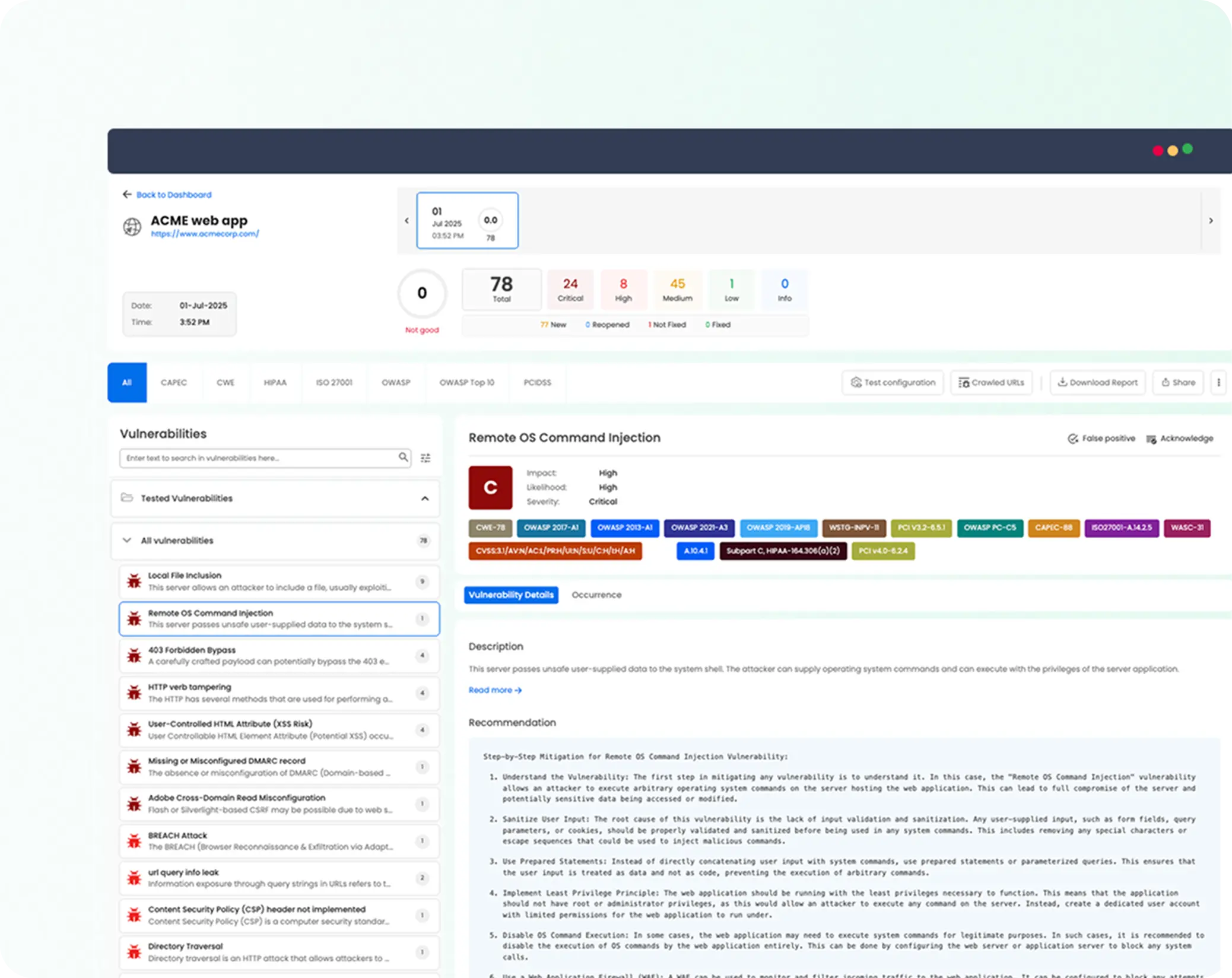 Context-rich security reports