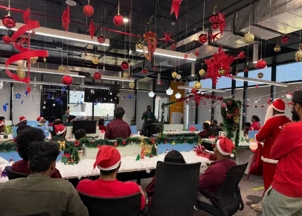 Office Christmas decoration