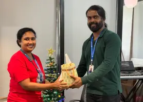 Christmas gift exchange event