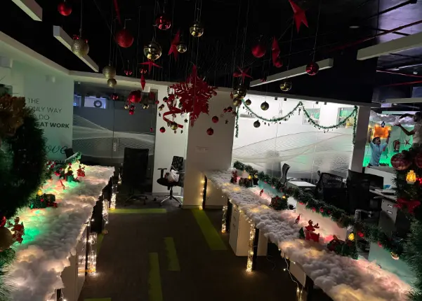 Office decoration for Christmas