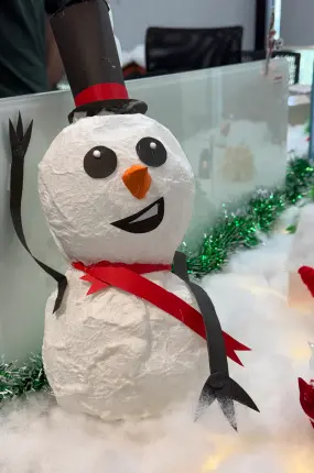Snowman decoration used for Christmas celebration