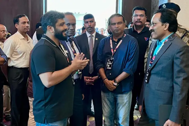 When ISRO chairman came to visit the DomeCTF 2023 event.