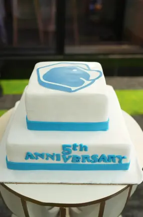 Our 5th anniversary celebrations cake.