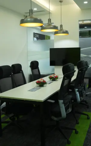 The conference room at our new office space.