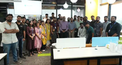 The Beagle team members with the chief guests of the event.