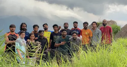 A group pic after the hike at our resort