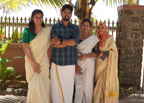 Team members posing for a photo during the celebrations.