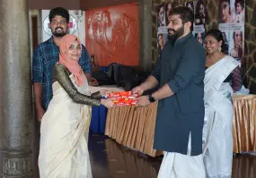 Prizes being distributed for the Onam game winners