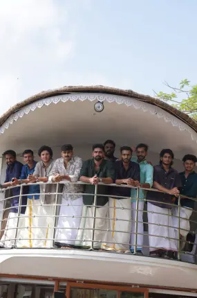 Beagle Security members at Ashtamudi lake on a boat.
