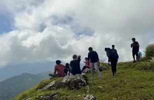 Camaraderie on the trails of Seethatheertham, where Ponmudi's beauty unfolds.