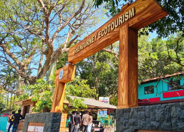 The entrance to the Shendurney Ecotourism centre