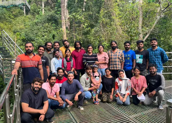 A group pic of the Beagle Security team at Thenmala