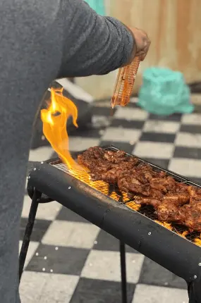 A touch of masala on the grill for that added taste.